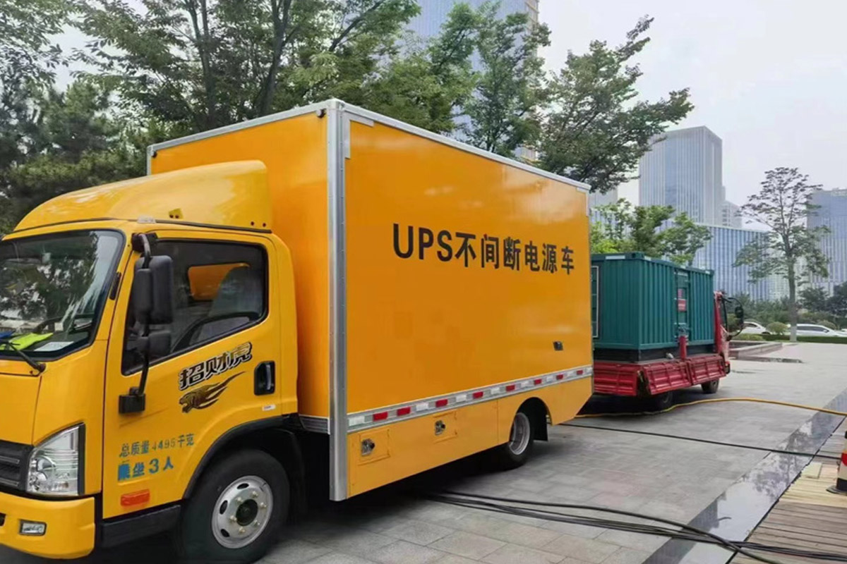 宿豫发电机租赁施工现场